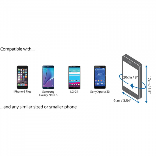 Overboard waterproof case for smartphones Black
