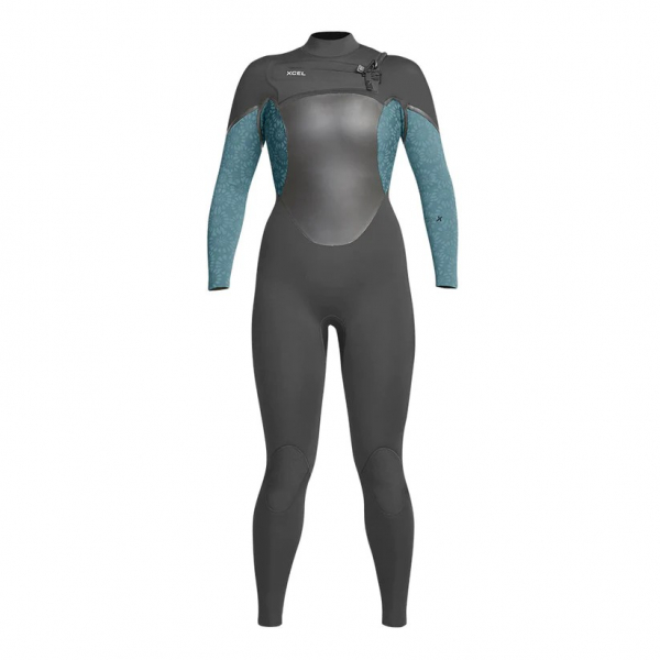 Xcel Axis X X2 Neoprenanzug 4/3mm Front-Zip Frauen Graphite / Tinfoil