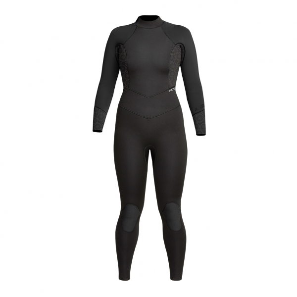 Xcel Axis X OS Neoprenanzug 3/2mm Back-Zip Frauen Schwarz Blume