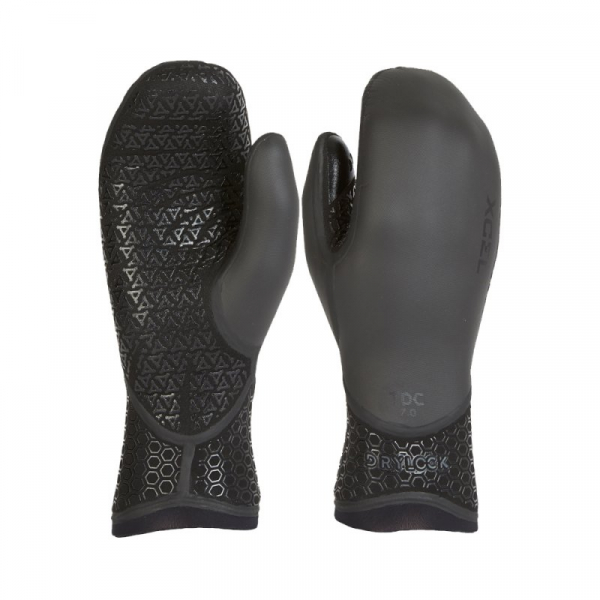 Guante de neopreno de manopla de Drylock Xcel 7mm Negro