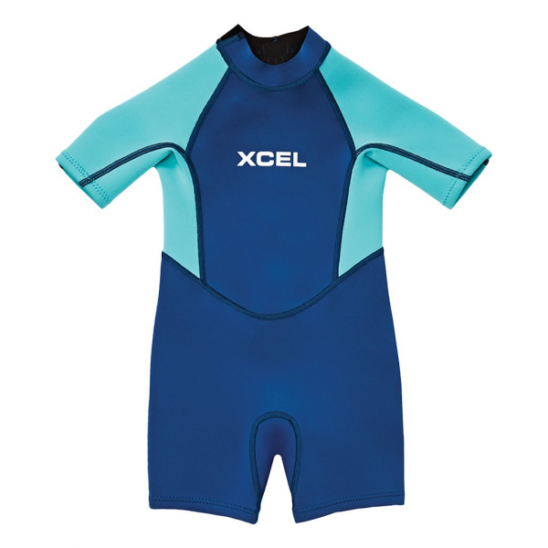 Xcel Combinaison à manches courtes pour enfants 1mm Gris/Fleuri