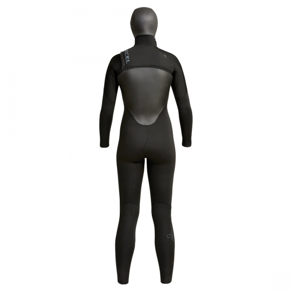 Xcel Axis X2 Traje con capucha 5/4mm Cremallera frontal Mujer Negro