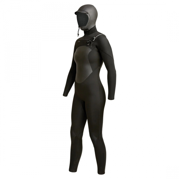 Xcel Axis X2 Traje con capucha 5/4mm Cremallera frontal Mujer Negro