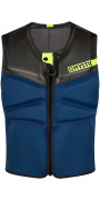 Mystic Block Prallschutzweste Frontzip Kite Männer Marine/Limette