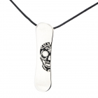 Silver+Surf Silber Schmuck Snowboard Gr L Skull