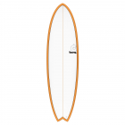 Surfboard TORQ Epoxy TET 6.6 Fish OrangeRail