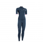 ION Element Steamer Neoprenanzug Kurzarm 3/2mm Back-Zip Frauen dark Blue