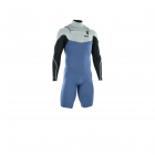 ION Element Neoprenanzug Shorty Langarm 2/2 mm Front-Zip Herren cascade-blau