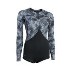 ION Amaze Hot Shorty 1.5 LS Front-Zip Frauen Black-Flowers
