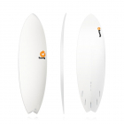 Surfboard TORQ Epoxy TET 5.11 MOD Fish White