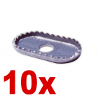 10x Rondelle griffe d'ours pour boucle de pied