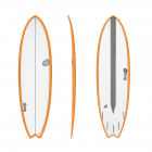 Surfboard TORQ Epoxy TET CS 6.3 Fish Carbon Orange