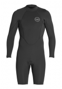 Xcel Axis Shorty Langarm 2/2mm Back-Zip Männer Schwarz