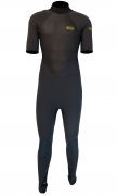 Xcel Axis Wind OS Neoprenanzug Kurzarm 4/3mm Back-Zip Männer Graphit