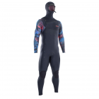 ION Seek Amp Traje de buceo con capucha semiseco 6/5mm Cremallera frontal Hombre Negro/Negro Cápsula