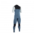 ION Seek Core Steamer Neoprenanzug Kurzarm 3/2mm Back-Zip Männer steel blue/white/black