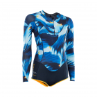 ION Amaze Hot Shorty Manga Larga 1.5mm Cremallera Delantera Mujer Azul Capsule