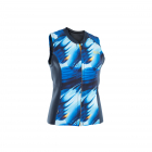 ION Neo ZipTop Rashguard 1.5mm mujer azul cápsula