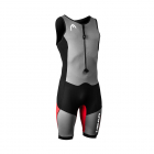 Head myBoost LITE LITE SwimRun Shorty Wetsuit Uomo senza maniche nero/argento/rosso