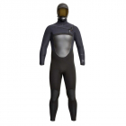 Xcel Drylock Hooded Neoprenanzug 6/5mm Front-Zip Männer Schwarz