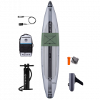 North SUP Skipper Aufblasbares Standup Paddle Board Himmel Grau