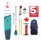Red Paddle Co VOYAGER SUP SET 12'0" x 28" x 4.7" MSL Grün-Weiss