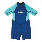 Xcel Toddler Kurtzarm Neoprenanzug 1mm Kinder Grau/Blume